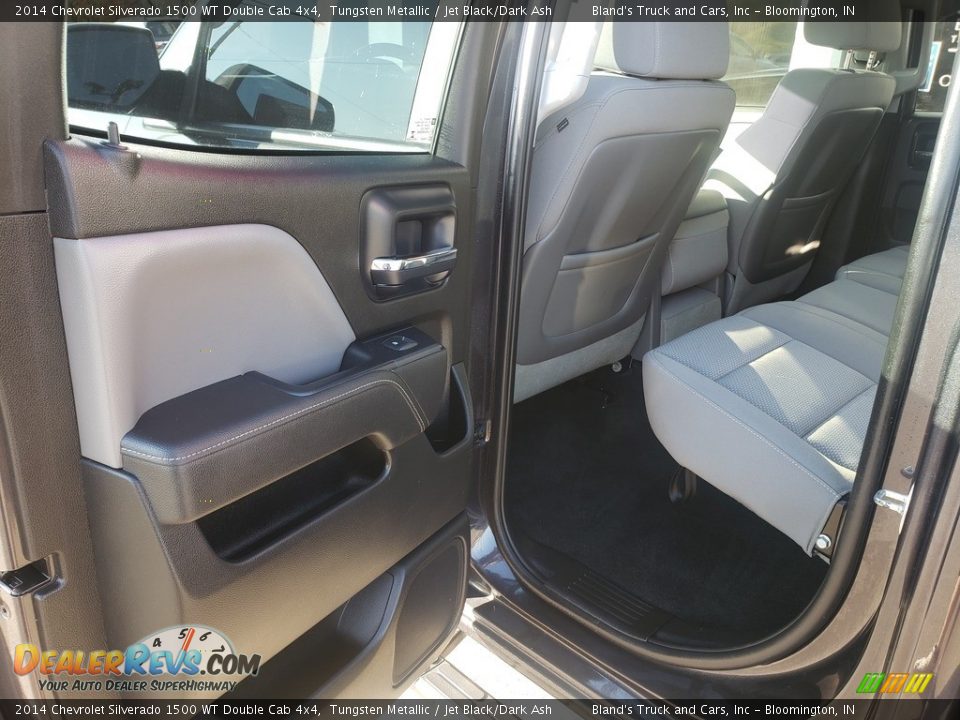 2014 Chevrolet Silverado 1500 WT Double Cab 4x4 Tungsten Metallic / Jet Black/Dark Ash Photo #22