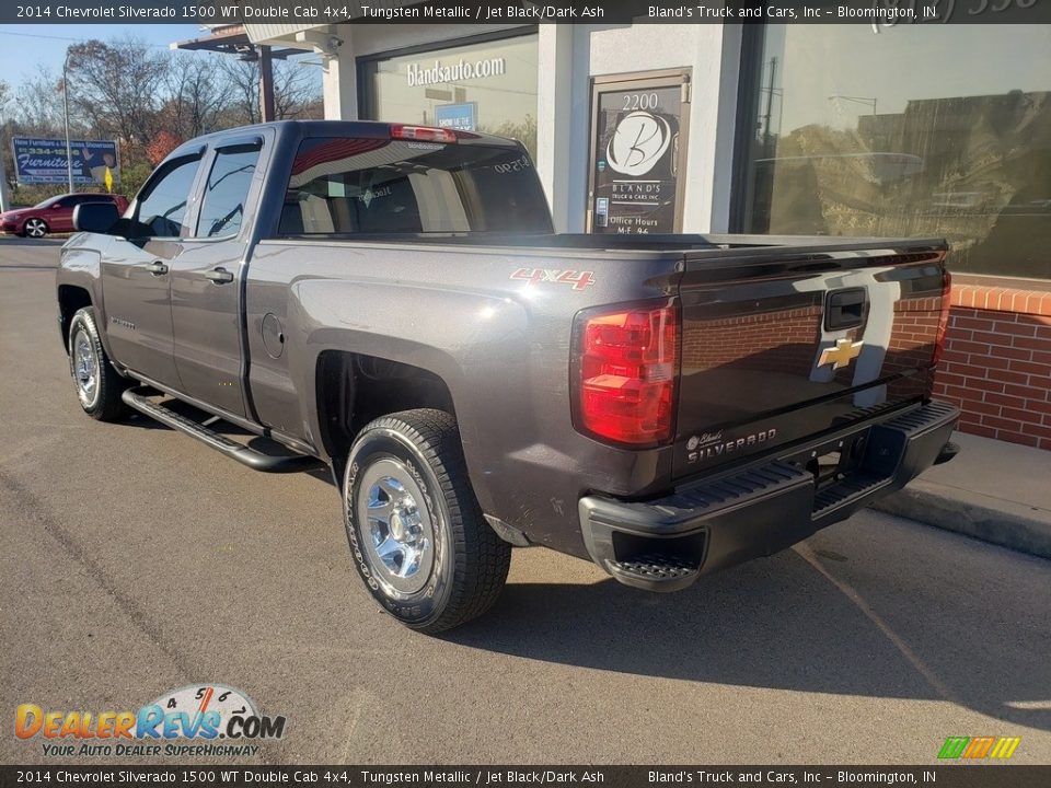 2014 Chevrolet Silverado 1500 WT Double Cab 4x4 Tungsten Metallic / Jet Black/Dark Ash Photo #25