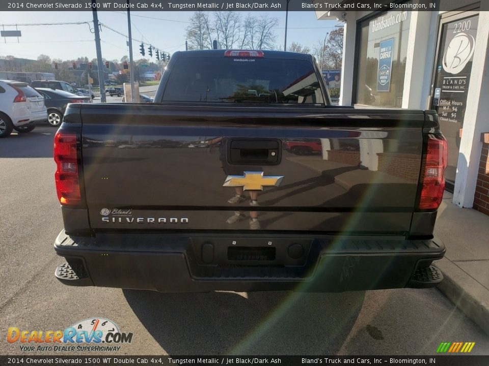 2014 Chevrolet Silverado 1500 WT Double Cab 4x4 Tungsten Metallic / Jet Black/Dark Ash Photo #26