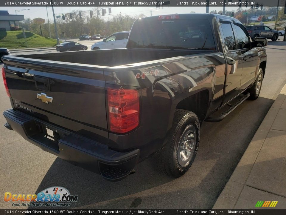 2014 Chevrolet Silverado 1500 WT Double Cab 4x4 Tungsten Metallic / Jet Black/Dark Ash Photo #28