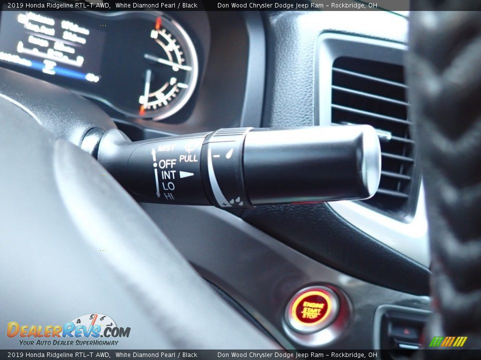 2019 Honda Ridgeline RTL-T AWD White Diamond Pearl / Black Photo #28