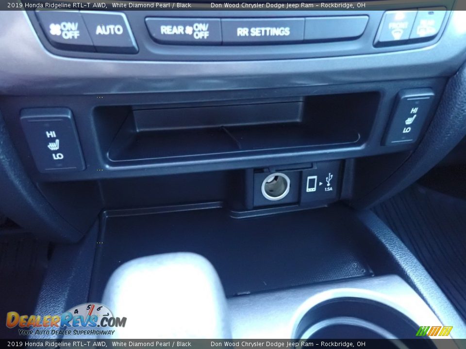 2019 Honda Ridgeline RTL-T AWD White Diamond Pearl / Black Photo #30