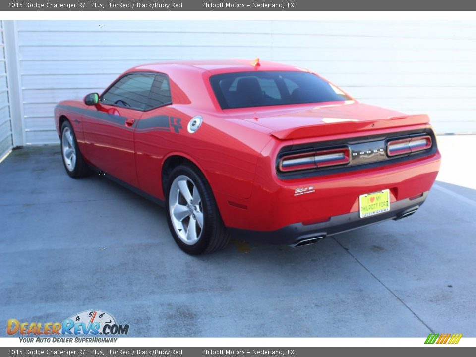2015 Dodge Challenger R/T Plus TorRed / Black/Ruby Red Photo #6