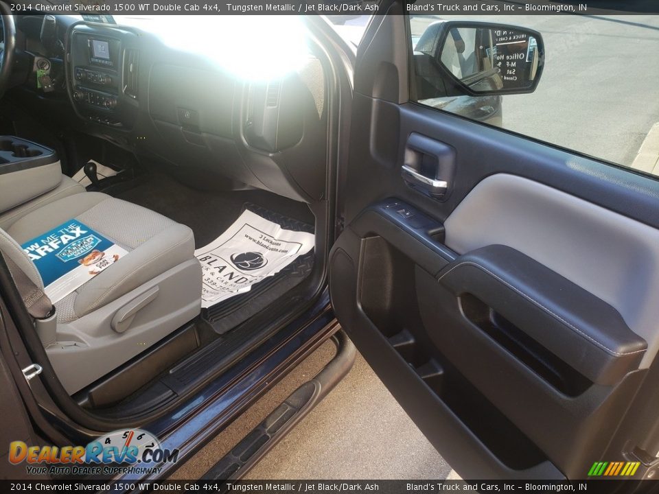 2014 Chevrolet Silverado 1500 WT Double Cab 4x4 Tungsten Metallic / Jet Black/Dark Ash Photo #32