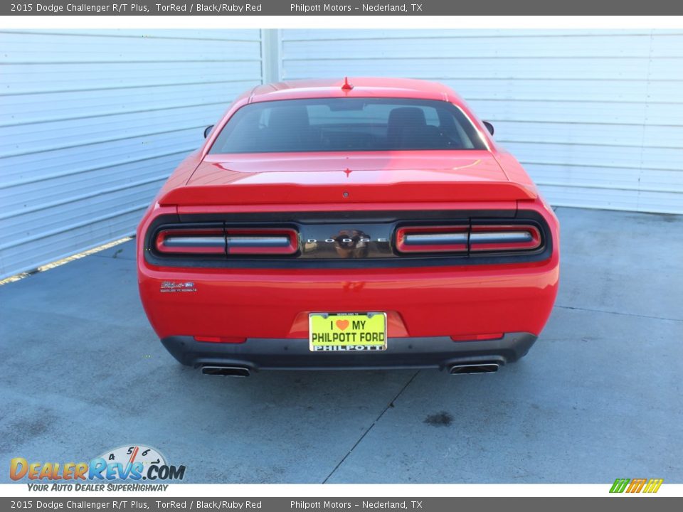 2015 Dodge Challenger R/T Plus TorRed / Black/Ruby Red Photo #7