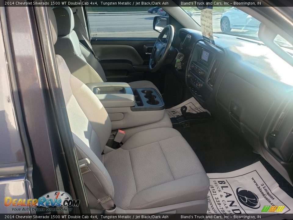 2014 Chevrolet Silverado 1500 WT Double Cab 4x4 Tungsten Metallic / Jet Black/Dark Ash Photo #34