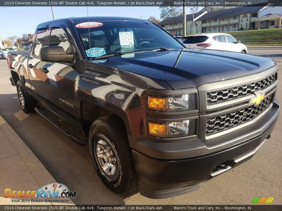 2014 Chevrolet Silverado 1500 WT Double Cab 4x4 Tungsten Metallic / Jet Black/Dark Ash Photo #36