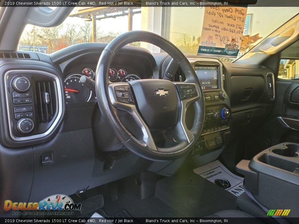 2019 Chevrolet Silverado 1500 LT Crew Cab 4WD Red Hot / Jet Black Photo #8