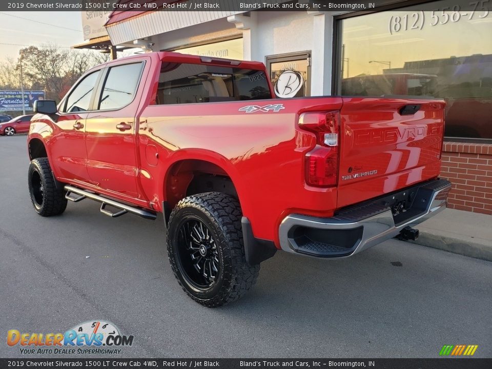 2019 Chevrolet Silverado 1500 LT Crew Cab 4WD Red Hot / Jet Black Photo #36