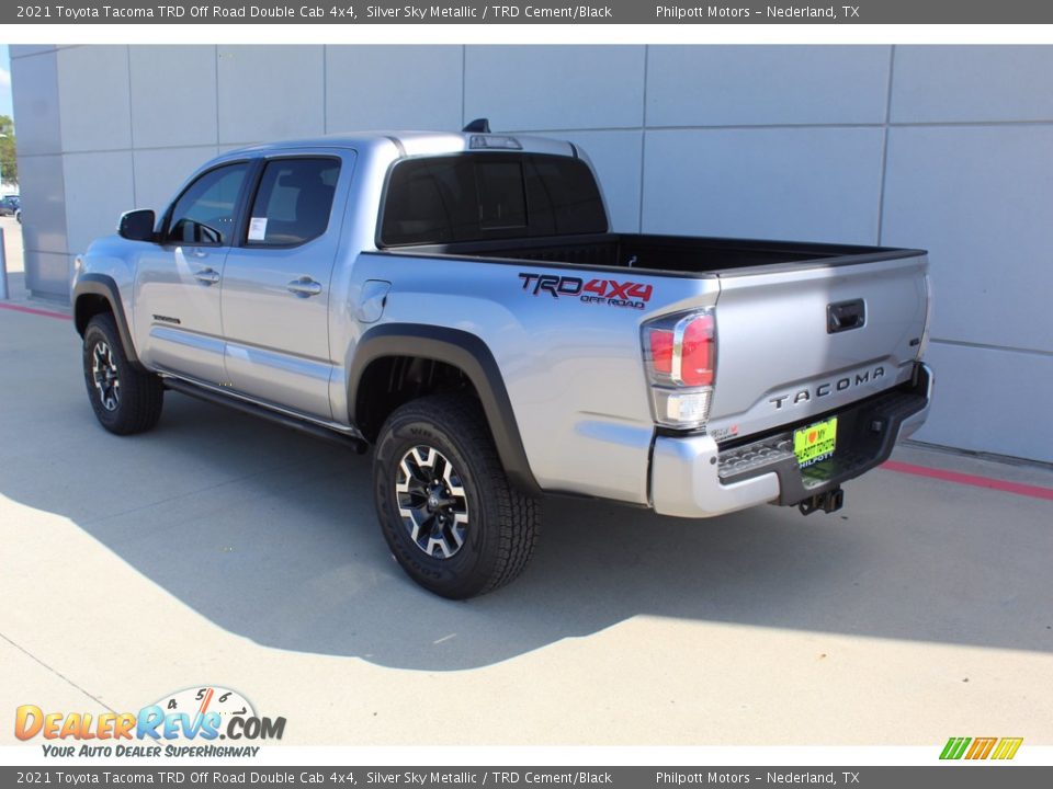 2021 Toyota Tacoma TRD Off Road Double Cab 4x4 Silver Sky Metallic / TRD Cement/Black Photo #6