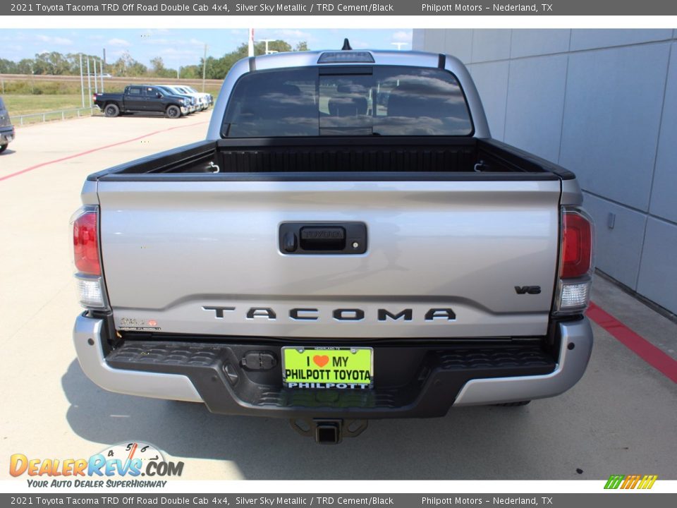 2021 Toyota Tacoma TRD Off Road Double Cab 4x4 Silver Sky Metallic / TRD Cement/Black Photo #7