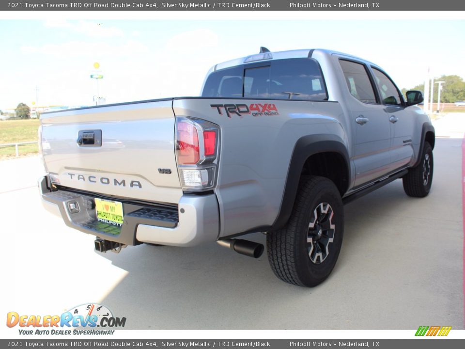2021 Toyota Tacoma TRD Off Road Double Cab 4x4 Silver Sky Metallic / TRD Cement/Black Photo #8