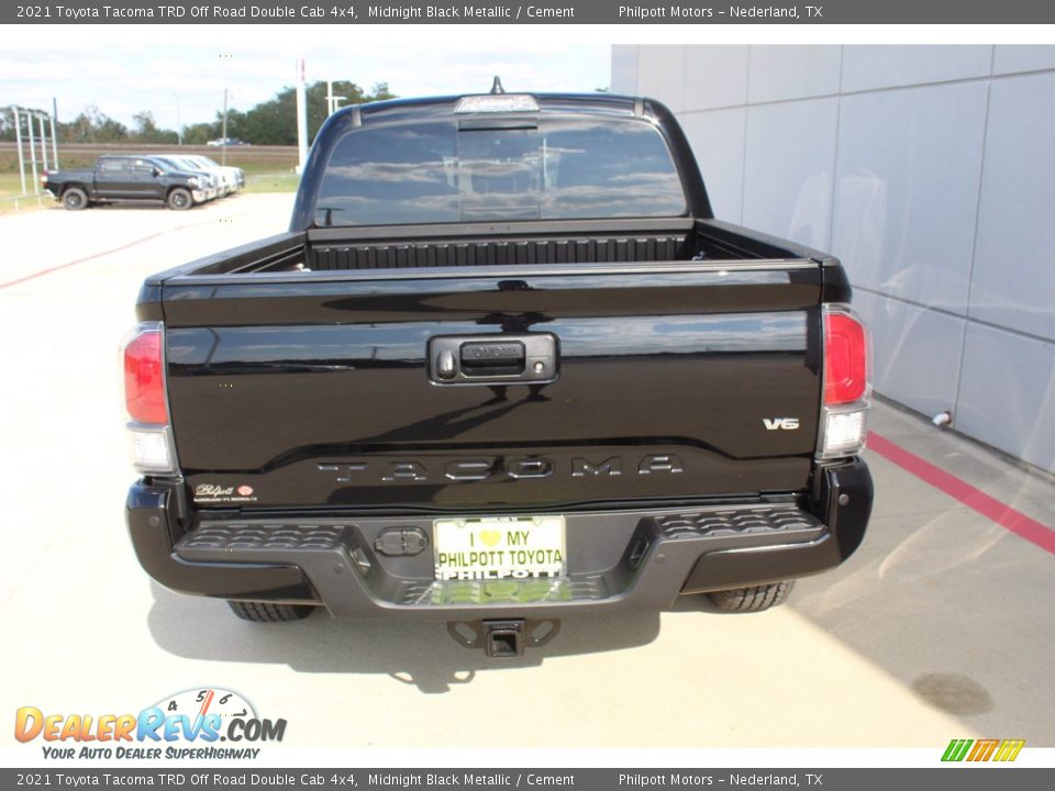 2021 Toyota Tacoma TRD Off Road Double Cab 4x4 Midnight Black Metallic / Cement Photo #7