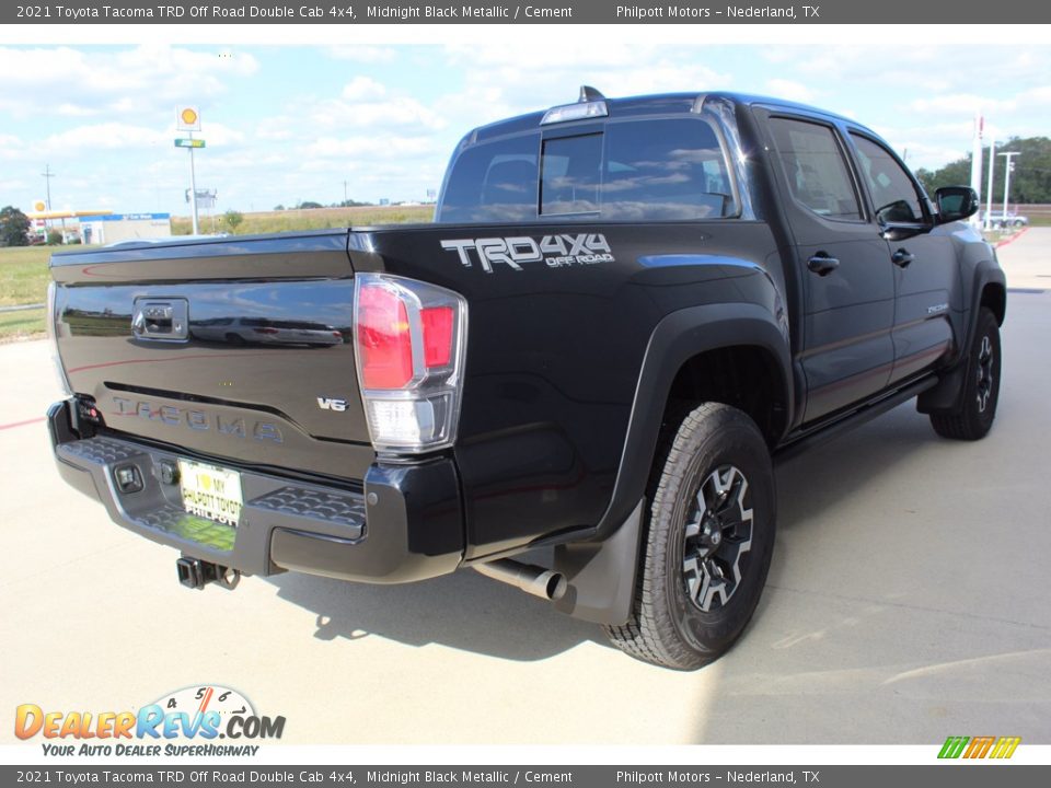 2021 Toyota Tacoma TRD Off Road Double Cab 4x4 Midnight Black Metallic / Cement Photo #8