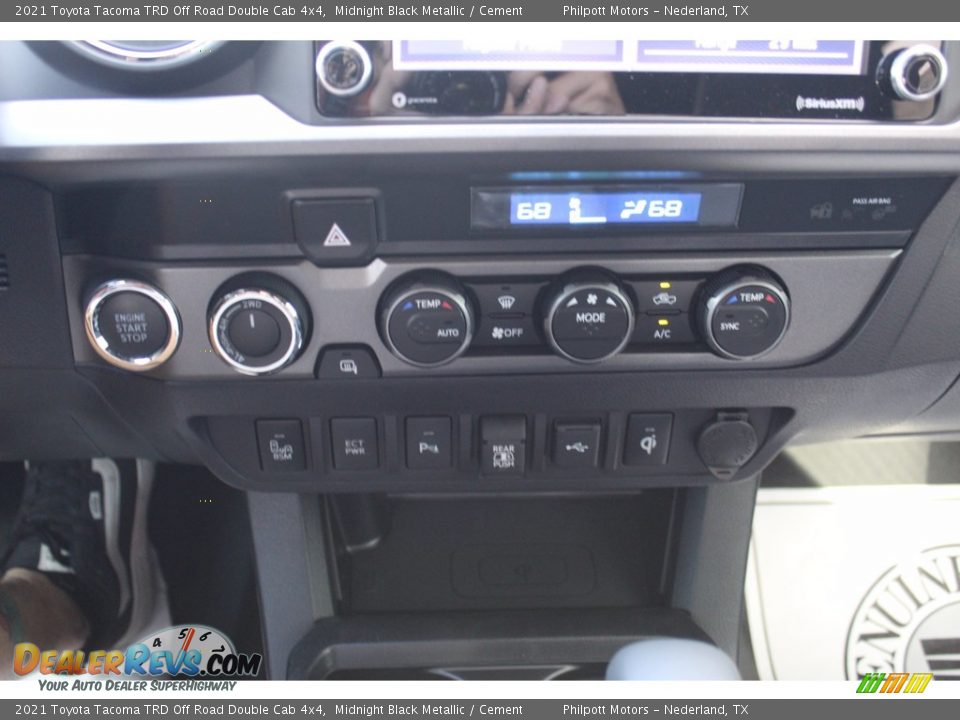 2021 Toyota Tacoma TRD Off Road Double Cab 4x4 Midnight Black Metallic / Cement Photo #14