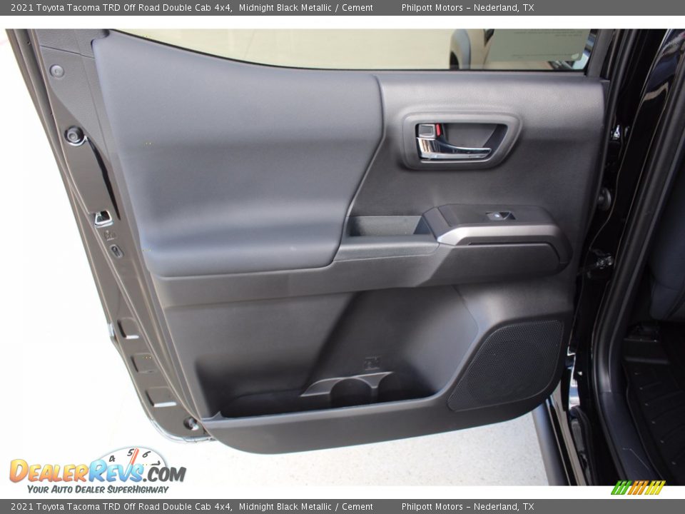 2021 Toyota Tacoma TRD Off Road Double Cab 4x4 Midnight Black Metallic / Cement Photo #17