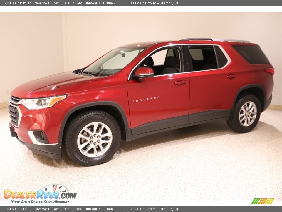 2018 Chevrolet Traverse LT AWD Cajun Red Tintcoat / Jet Black Photo #3