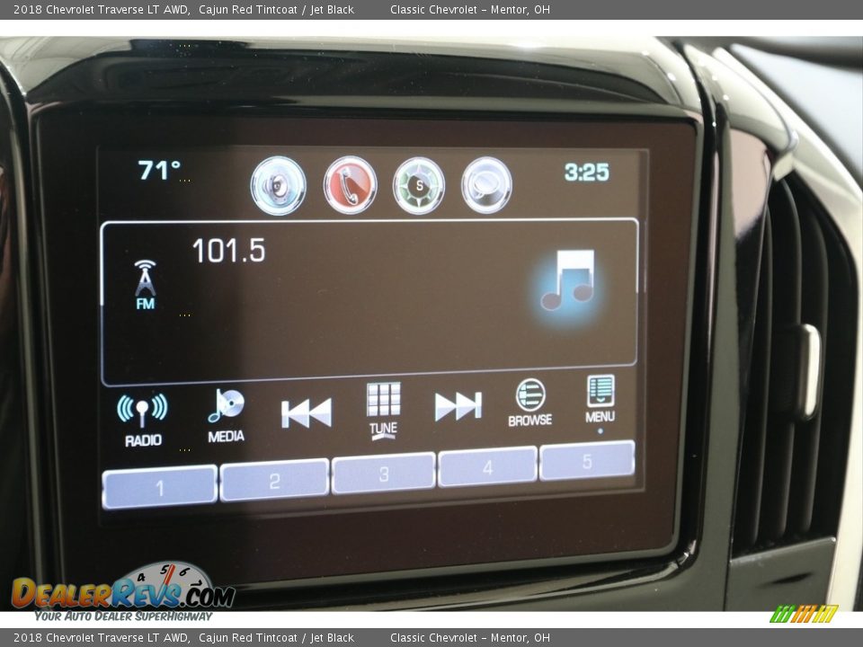 2018 Chevrolet Traverse LT AWD Cajun Red Tintcoat / Jet Black Photo #10