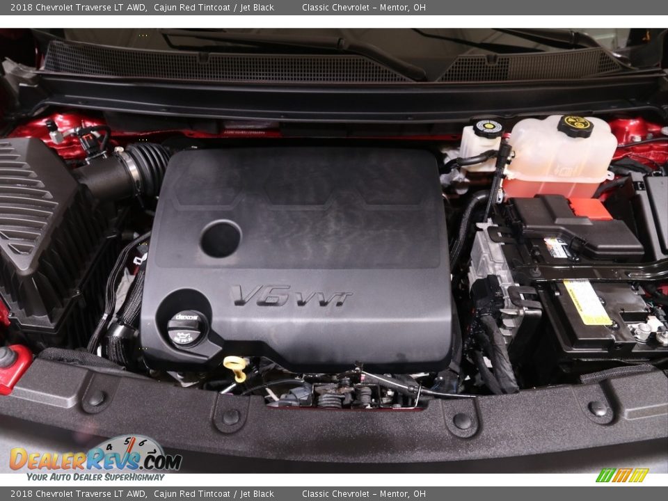 2018 Chevrolet Traverse LT AWD Cajun Red Tintcoat / Jet Black Photo #19