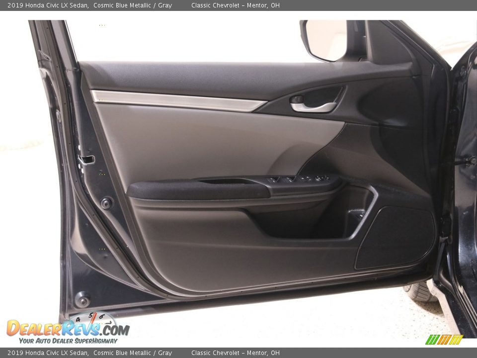 2019 Honda Civic LX Sedan Cosmic Blue Metallic / Gray Photo #4