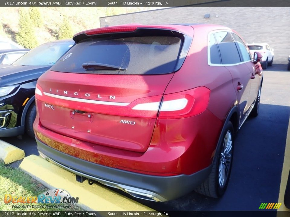 2017 Lincoln MKX Reserve AWD Ruby Red / Ebony Photo #4