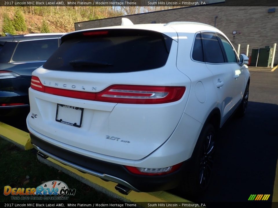 2017 Lincoln MKC Black Label AWD White Platinum / Modern Heritage Theme Photo #4