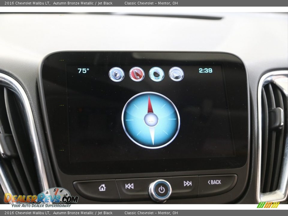 2016 Chevrolet Malibu LT Autumn Bronze Metallic / Jet Black Photo #12