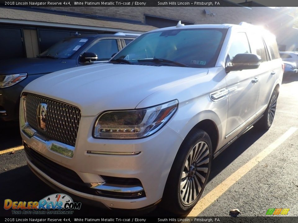 2018 Lincoln Navigator Reserve 4x4 White Platinum Metallic Tri-coat / Ebony Photo #1