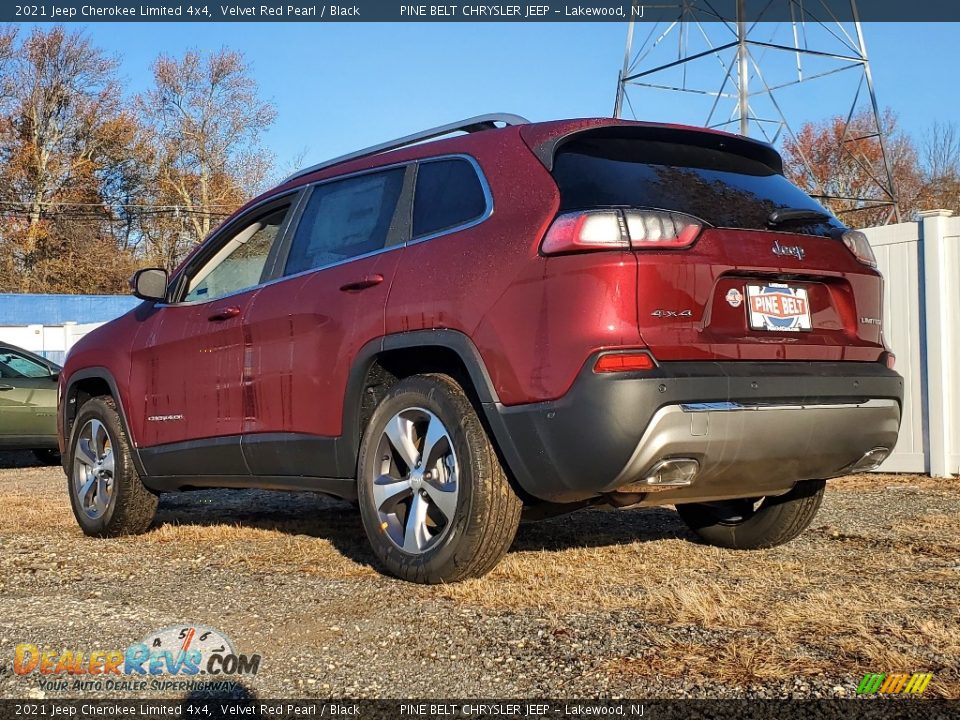 2021 Jeep Cherokee Limited 4x4 Velvet Red Pearl / Black Photo #6