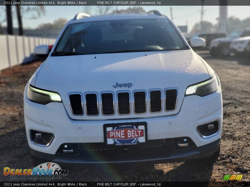 2021 Jeep Cherokee Limited 4x4 Bright White / Black Photo #3