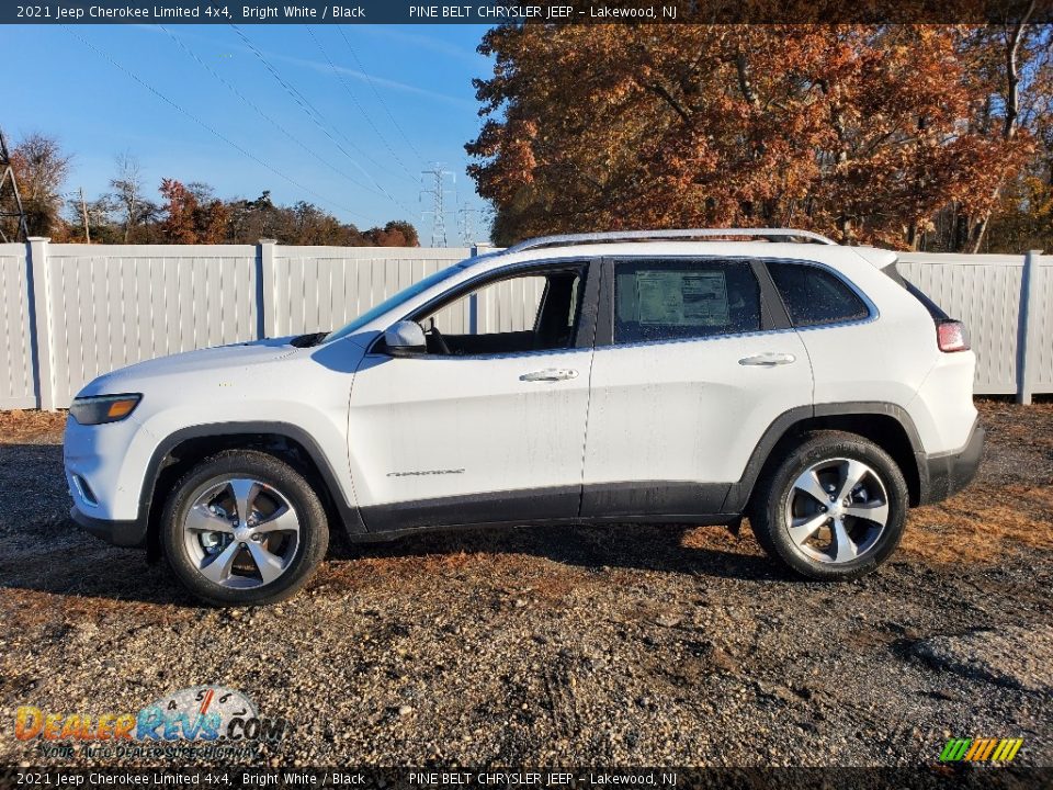 2021 Jeep Cherokee Limited 4x4 Bright White / Black Photo #4