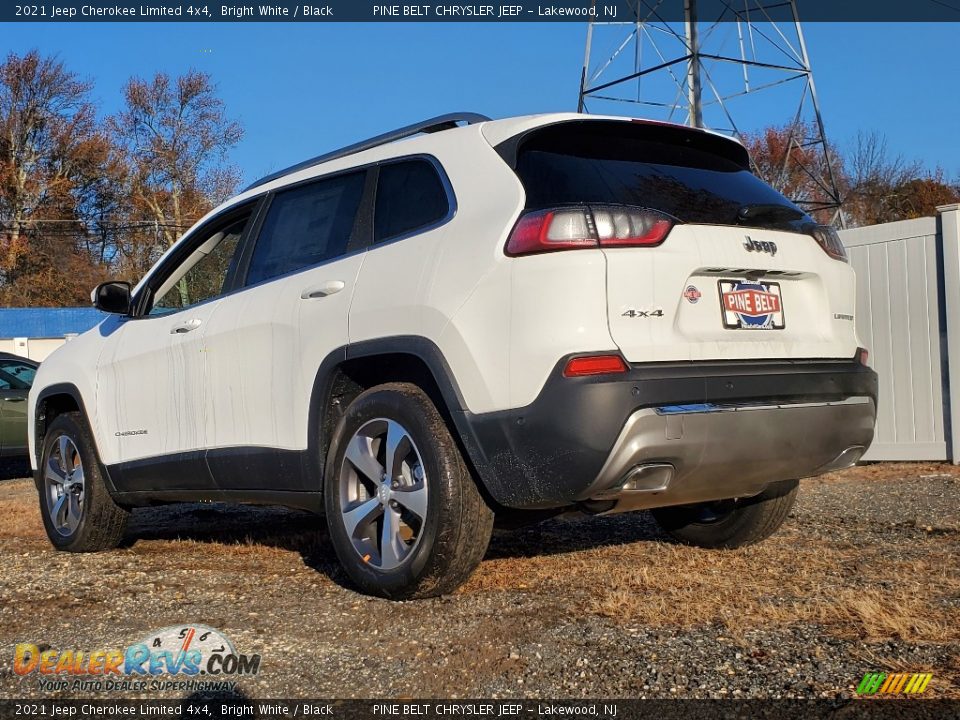 2021 Jeep Cherokee Limited 4x4 Bright White / Black Photo #6