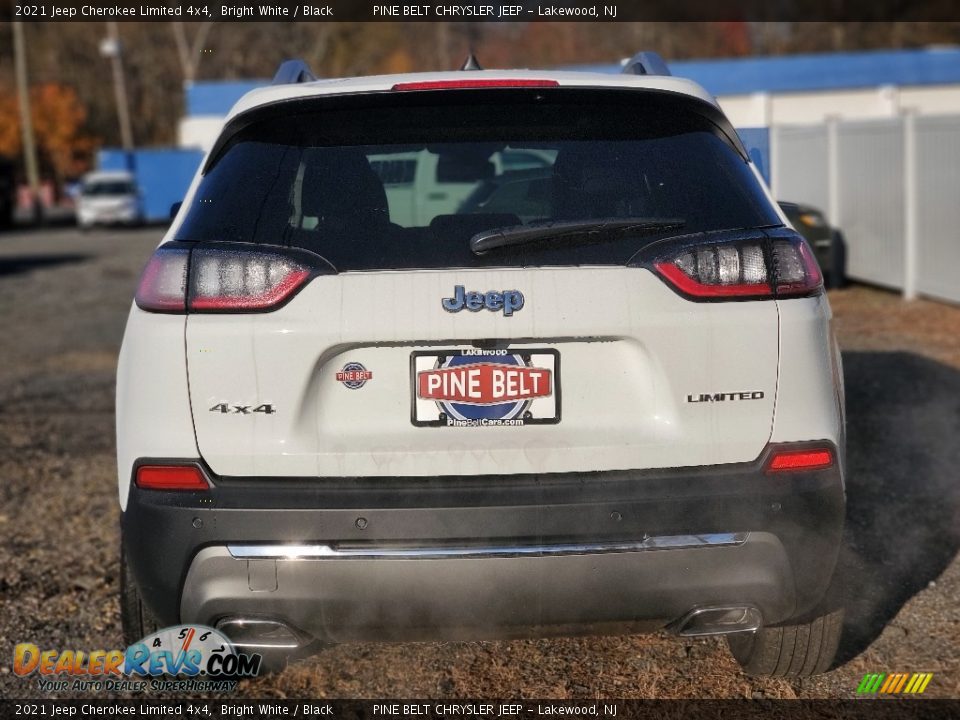 2021 Jeep Cherokee Limited 4x4 Bright White / Black Photo #7