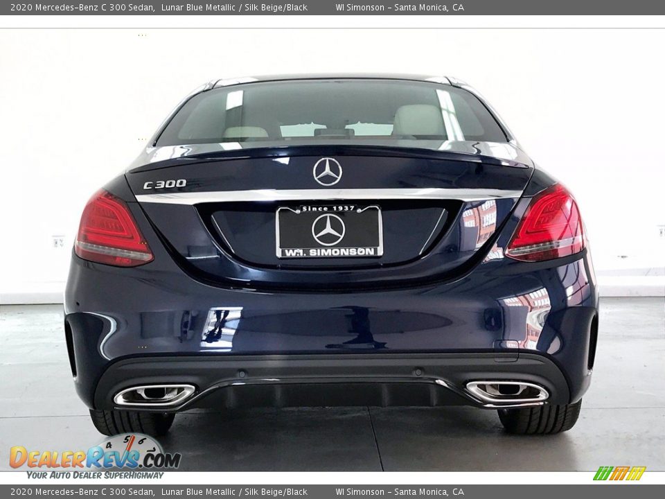 2020 Mercedes-Benz C 300 Sedan Lunar Blue Metallic / Silk Beige/Black Photo #3