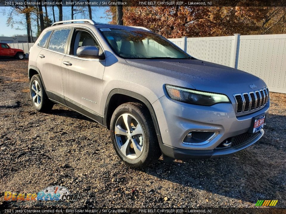 2021 Jeep Cherokee Limited 4x4 Billet Silver Metallic / Ski Gray/Black Photo #1