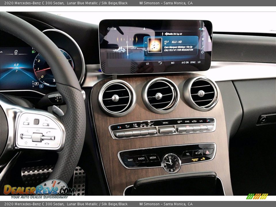 2020 Mercedes-Benz C 300 Sedan Lunar Blue Metallic / Silk Beige/Black Photo #6