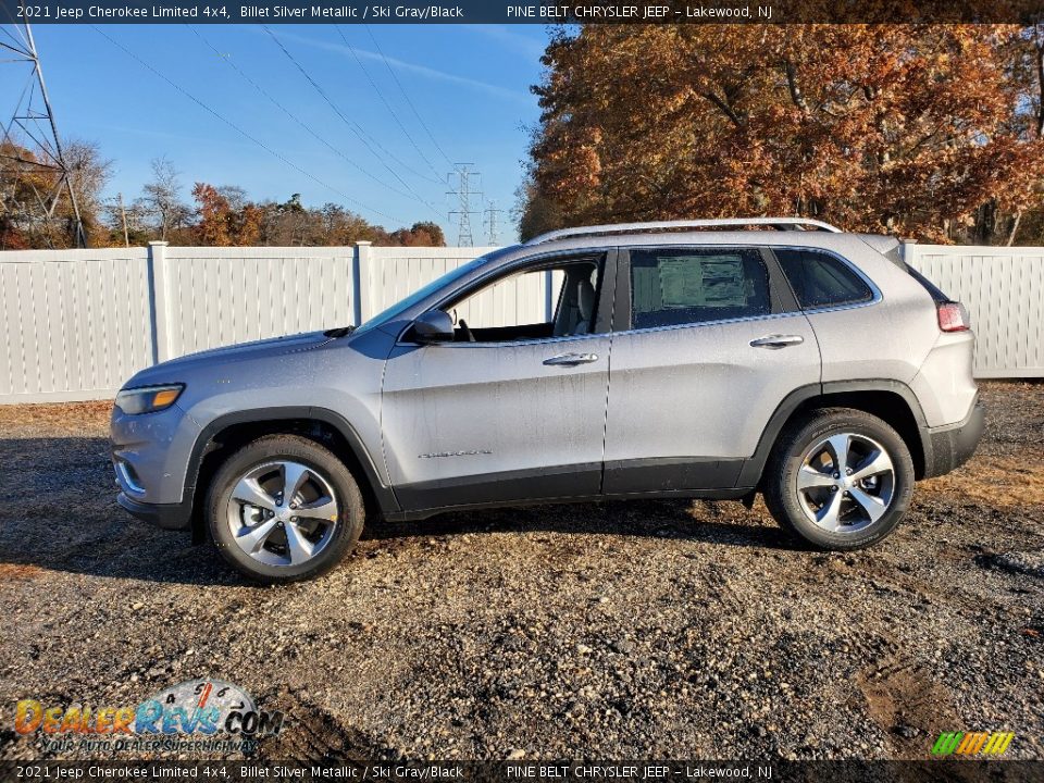 2021 Jeep Cherokee Limited 4x4 Billet Silver Metallic / Ski Gray/Black Photo #4