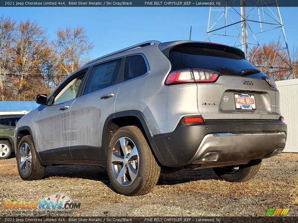 2021 Jeep Cherokee Limited 4x4 Billet Silver Metallic / Ski Gray/Black Photo #6