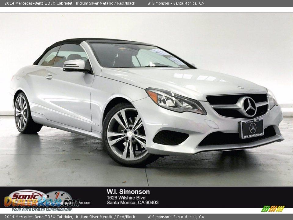 2014 Mercedes-Benz E 350 Cabriolet Iridium Silver Metallic / Red/Black Photo #1