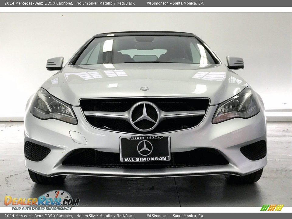 2014 Mercedes-Benz E 350 Cabriolet Iridium Silver Metallic / Red/Black Photo #2