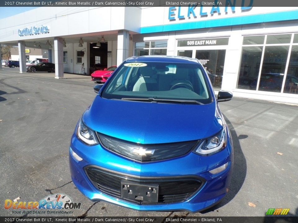 2017 Chevrolet Bolt EV LT Kinetic Blue Metallic / Dark Galvanized/­Sky Cool Gray Photo #2