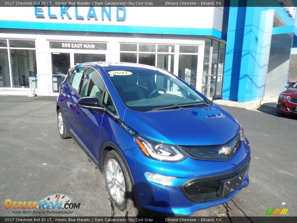 2017 Chevrolet Bolt EV LT Kinetic Blue Metallic / Dark Galvanized/­Sky Cool Gray Photo #3