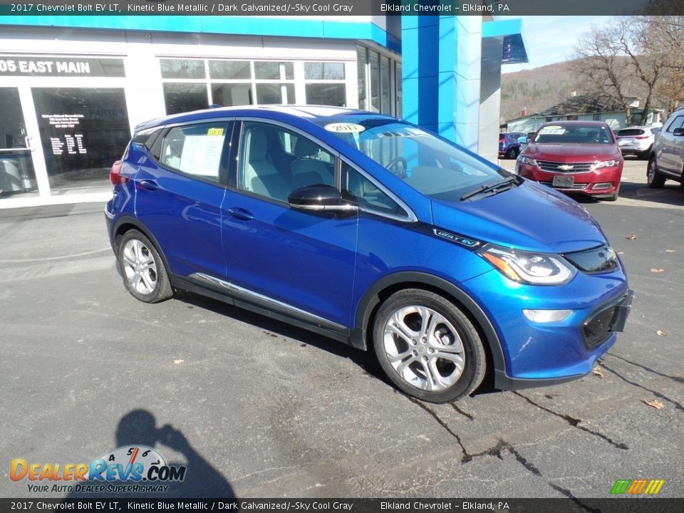 2017 Chevrolet Bolt EV LT Kinetic Blue Metallic / Dark Galvanized/­Sky Cool Gray Photo #4