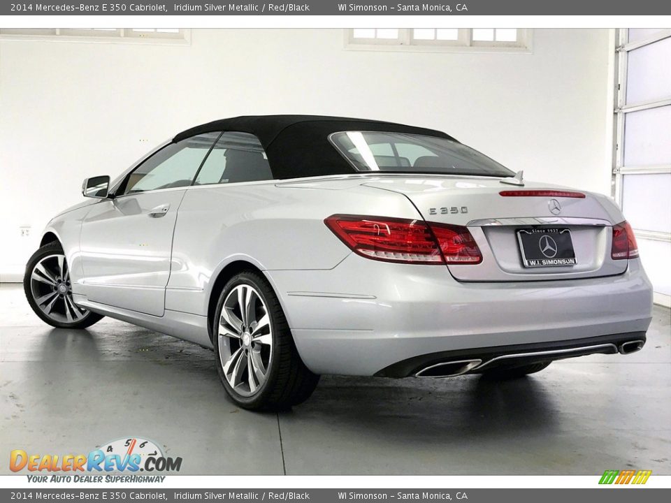 2014 Mercedes-Benz E 350 Cabriolet Iridium Silver Metallic / Red/Black Photo #10