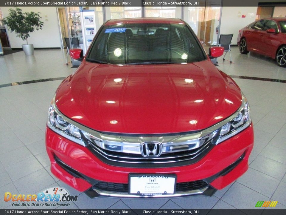 2017 Honda Accord Sport Special Edition Sedan San Marino Red / Black Photo #2