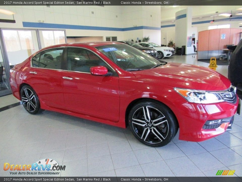 2017 Honda Accord Sport Special Edition Sedan San Marino Red / Black Photo #3