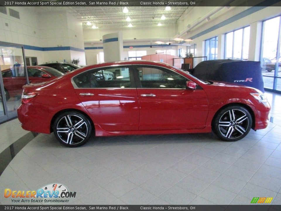 2017 Honda Accord Sport Special Edition Sedan San Marino Red / Black Photo #4