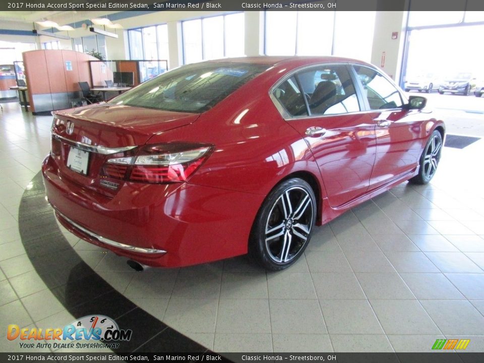 2017 Honda Accord Sport Special Edition Sedan San Marino Red / Black Photo #5