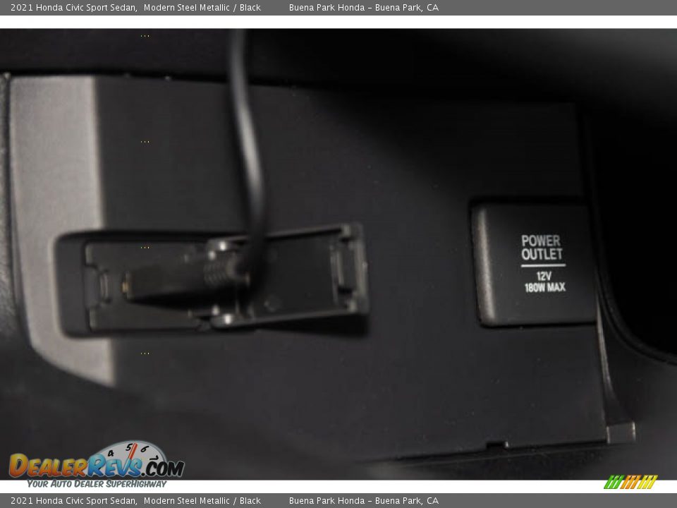 2021 Honda Civic Sport Sedan Modern Steel Metallic / Black Photo #24