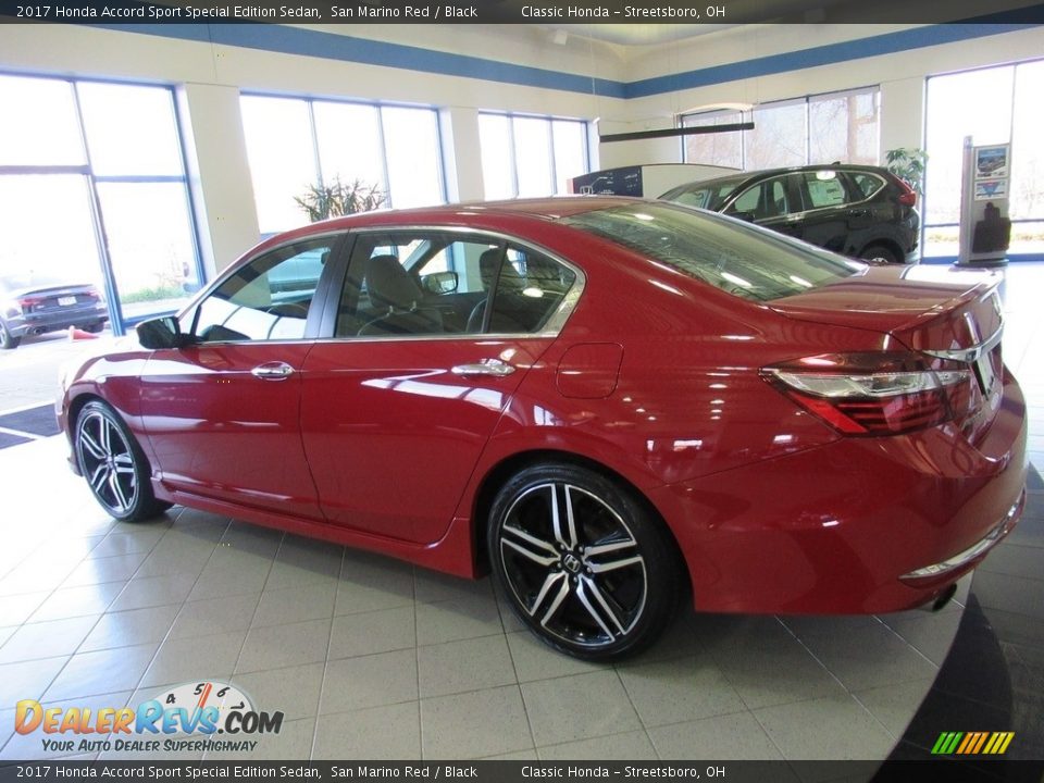 2017 Honda Accord Sport Special Edition Sedan San Marino Red / Black Photo #7